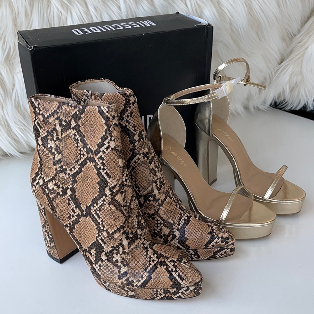 NWT Heel Bundle! Misguided and Nasty Gal